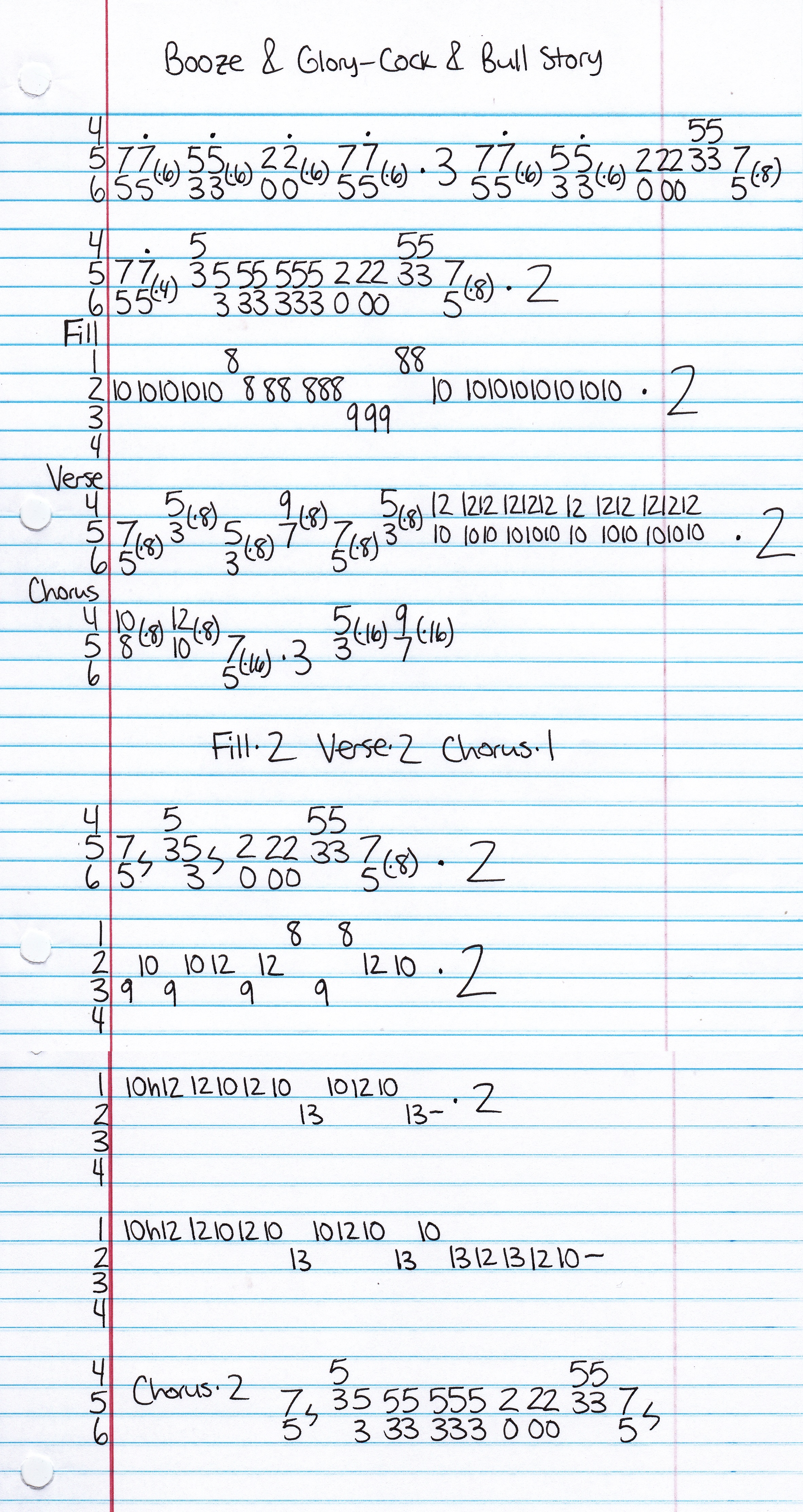 High quality guitar tab for Cock & Bull Story by Booze & Glory off of the album As Bold As Brass. ***Complete and accurate guitar tab!***